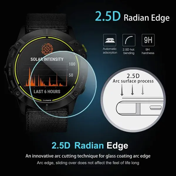 5PCS Tempered Glass Protectors for Garmin Enduro - Image 2