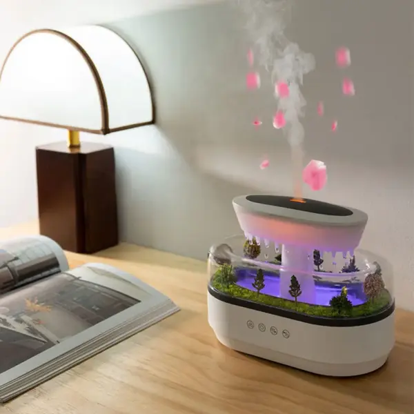 Rain Cloud Essential Oil Humidifier with LED Light - Image 5