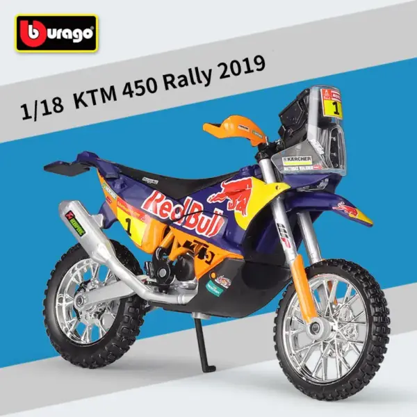 1:18 KTM 450 SX-F Factory Edition Motorcycle Model - Image 11