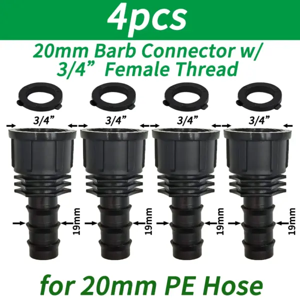 1/2 inches 3/4 inches Male Female Thread Hose Connector - Image 11
