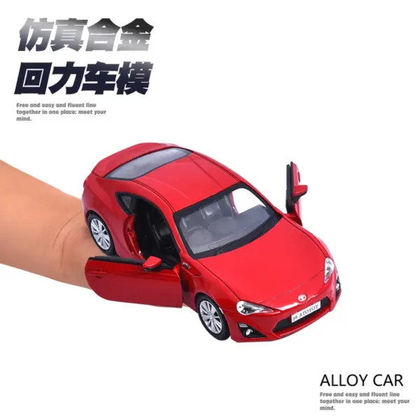 1:36 Toyota GT86 Diecast Metal Car Model - Image 5