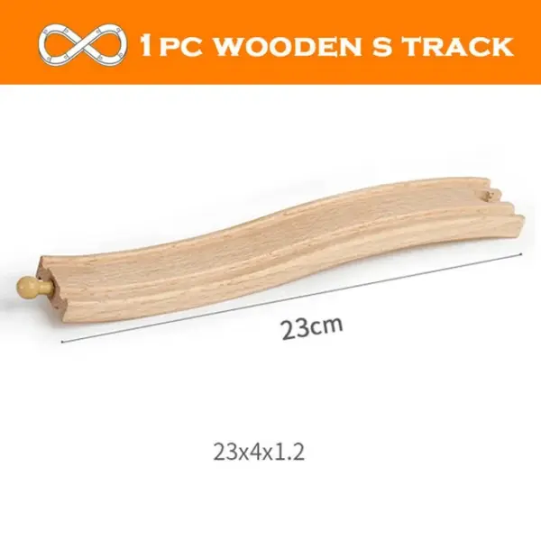 Wooden Train Track Accessories for Railway Fun - Image 8