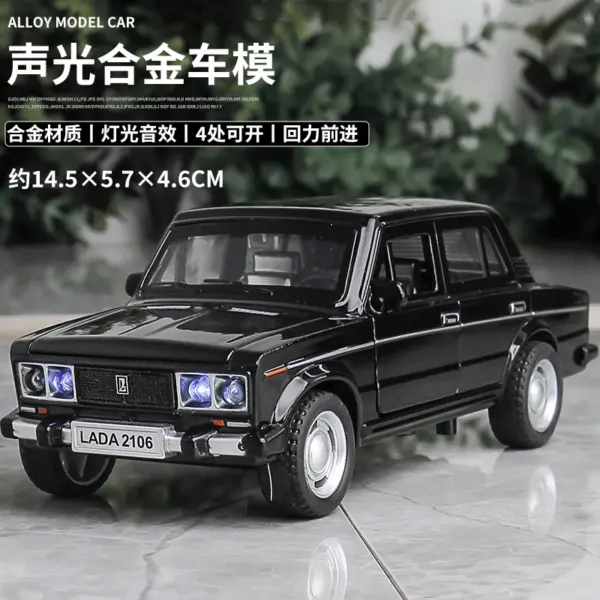 Diecast 1:32 LADA 2106 Classic Car Model - Image 8