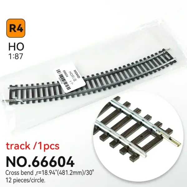 HO Scale 1:87 Nickel Silver Curved Track Model - Image 11