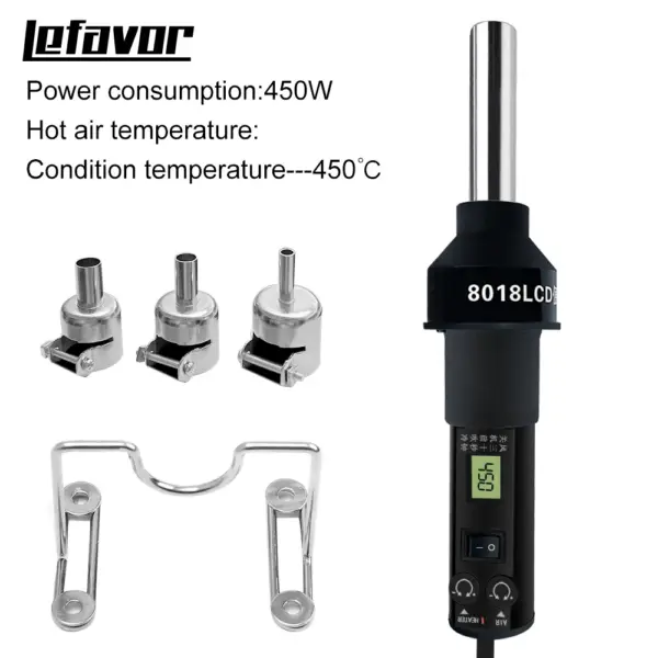 LCD Digital Hot Air Gun Soldering Station 110V-220V - Image 3