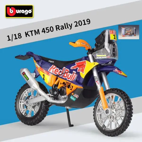 1:18 KTM 450 SX-F Factory Edition Motorcycle Model - Image 12