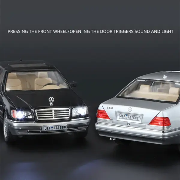 1:24 W140 S320 SEL Diecast Metal Car Model - Image 3