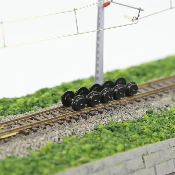 24pcs N Scale 1:160 Plastic Wheelset HP07N - Image 3