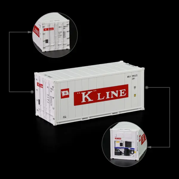 HO Scale 20ft Hi-Cube Reefer Container - Image 10