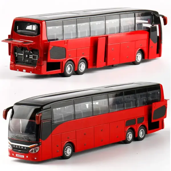 1:32 Alloy Pull Back Diecast Bus Model - Image 4