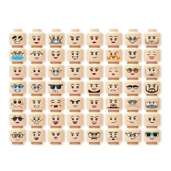 56pcs Building Block Minifigure Head Accessories - Image 8