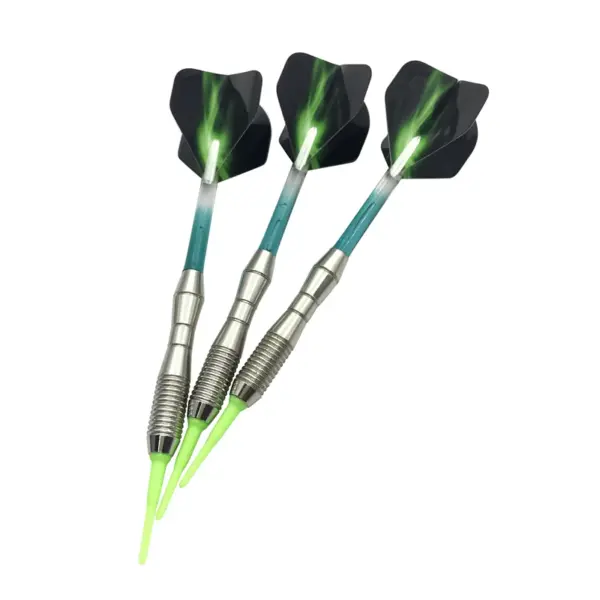 3pcs Soft-tip Darts Set 17g Blue Green Red