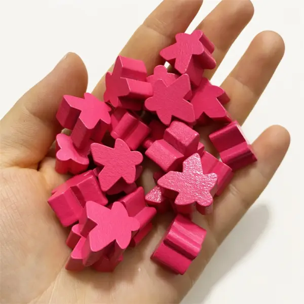 100PCS 16mm Wooden Meeples for Tabletop Games - Image 18