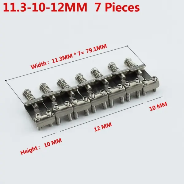 Titanium Alloy Vintage Guitar Bridge Saddle Set - Image 14