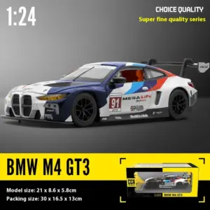 1:24 BMW M4 GT3 Alloy Diecast Car Model 23 Sce7f532cbda94dcca16a58a7eaf9bcefo
