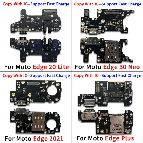 USB Charging Port Flex Cable For Moto Edge 20 Lite S - Image 3