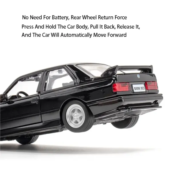 1:36 BMW M3 1987 Diecast Model Car - Image 4
