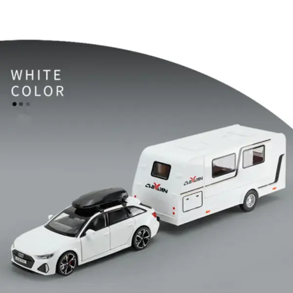 1/32 Alloy Diecast RV Trailer Car Model - Image 20