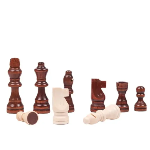 32 Wooden Chess Pieces Set for Enthusiasts - Image 3