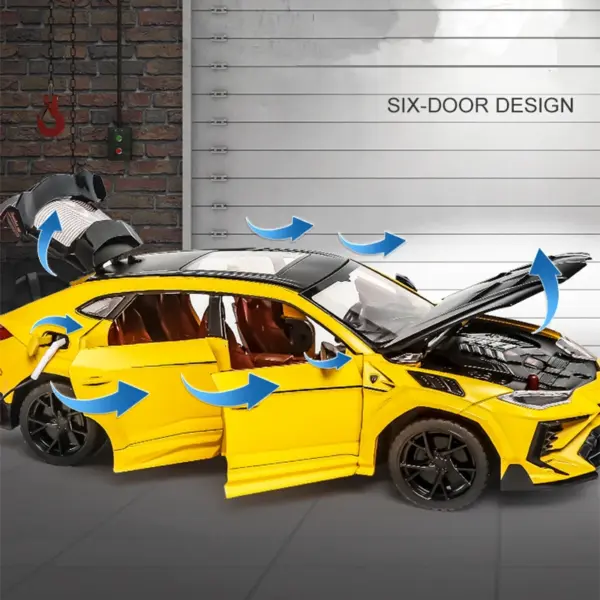 1:24 Diecast Alloy URUS SUV Model Car - Image 3