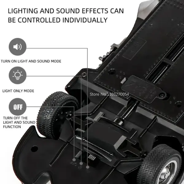 1/18 Scale Diecast Batmobile with Lights & Sound - Image 4