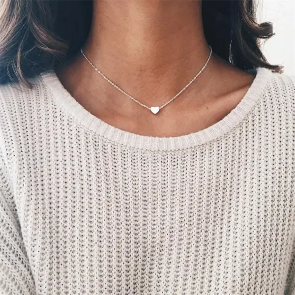 Tiny Heart Choker Necklace in Zinc Alloy - Image 17