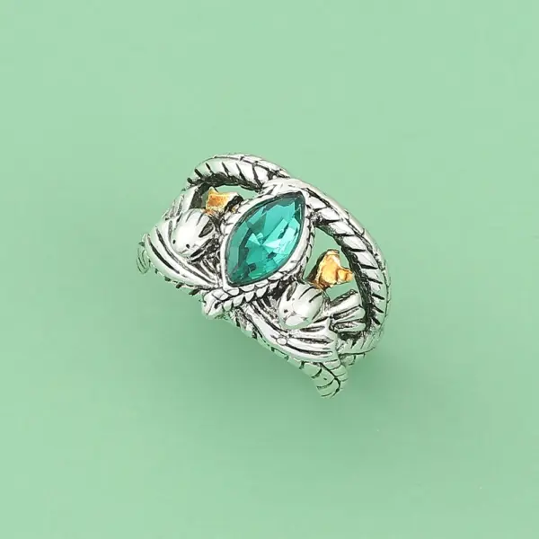 Barahir Ring with Green Crystal for Cosplay - Image 3