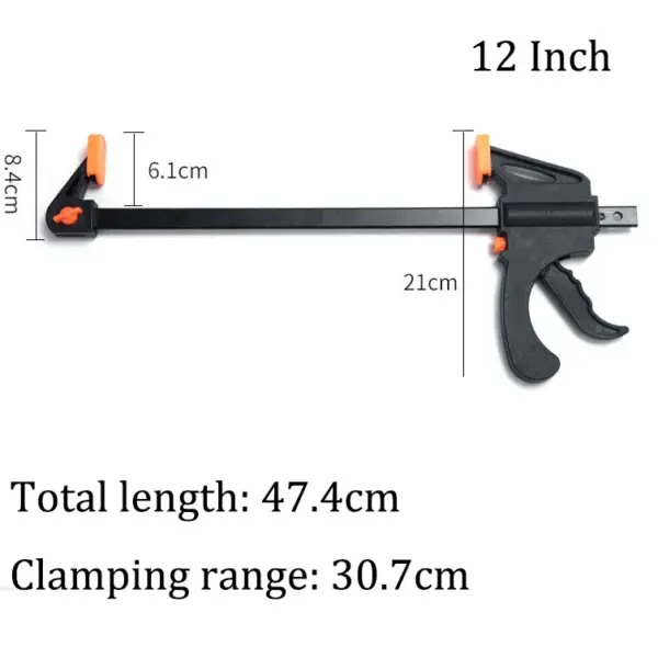 FATCOOL 12 Inch Ratchet F Clamp for Woodworking - Image 8