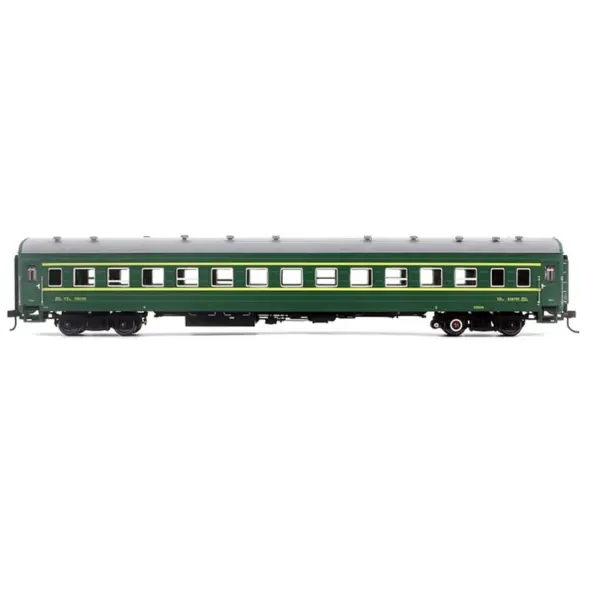 Diecast 1/87 Green YZ22 Passenger Car Model - Image 7