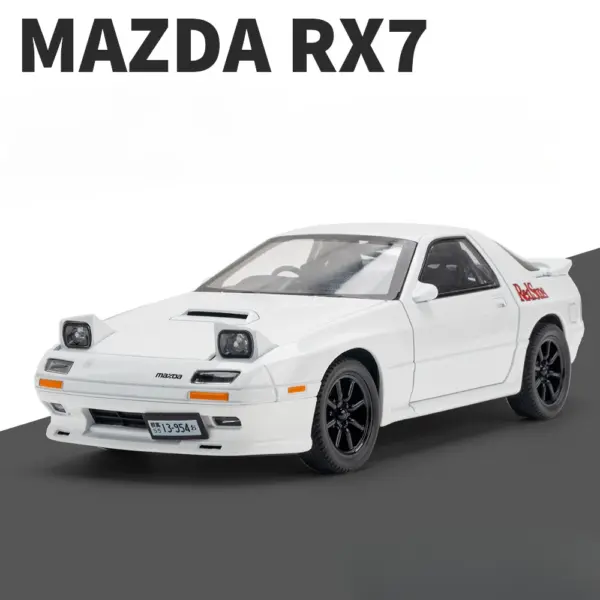 1:24 Mazda Initial D RX7-FC Diecast Model - Image 8