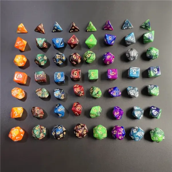 Galaxy Series 7-Piece Multi-Sided Dice Set - Image 2