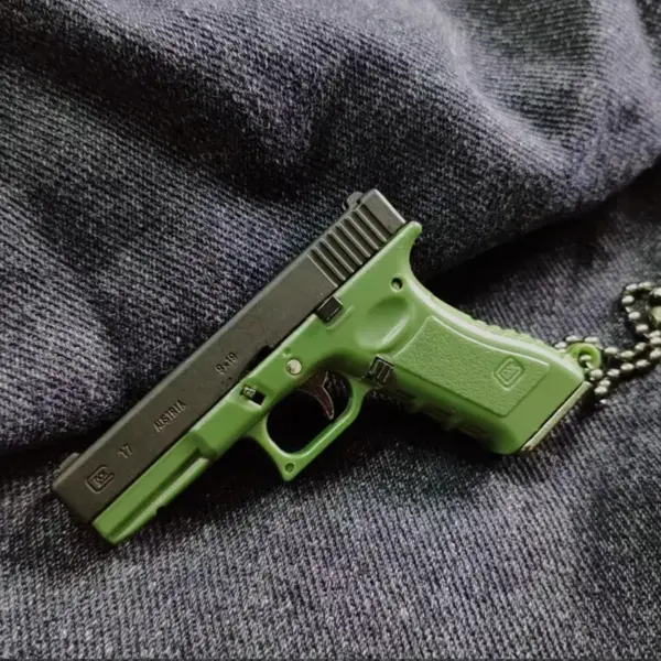 Mini G17 Alloy Pistol Keychain Pendant - Image 17
