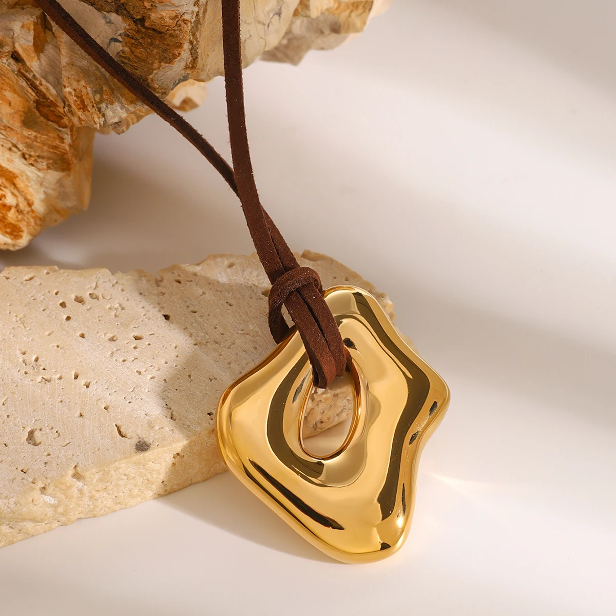 Trendy Geometric Stainless Steel Necklace 6 Trendy Geometric Stainless Steel Necklace - Image 6