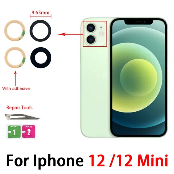 iPhone Camera Glass Lens Replacement Kit - Image 11