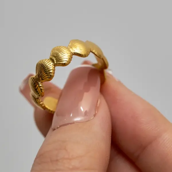 Classic Stainless Steel Geometric Rings for Women - Image 2