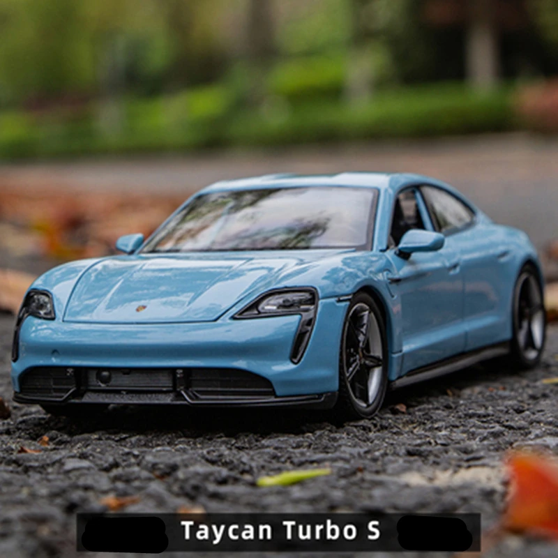 Welly 1:24 Porsche Taycan Turbo S Diecast Model 3 Welly 1:24 Porsche Taycan Turbo S Diecast Model - Image 3