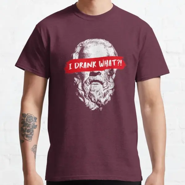 Socrates Humor Graphic T-Shirt for Men - Image 8