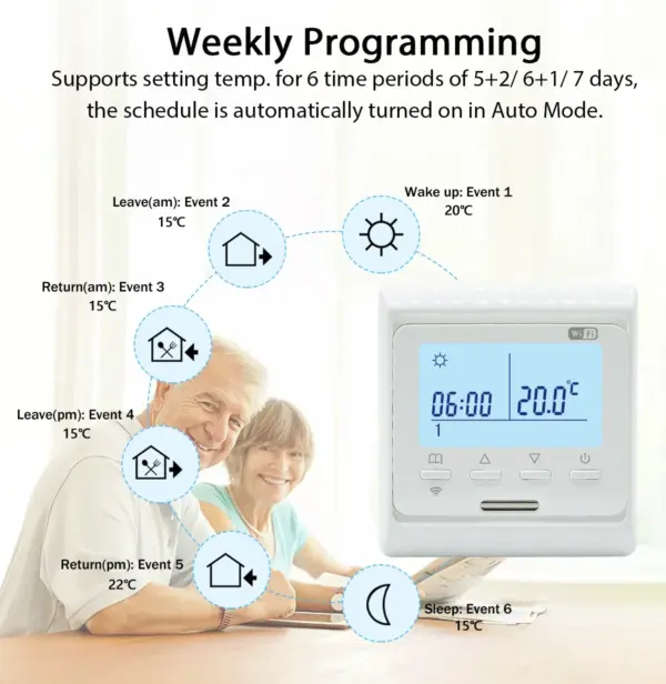 WiFi Programmable Thermostat for Underfloor Heating - Image 3