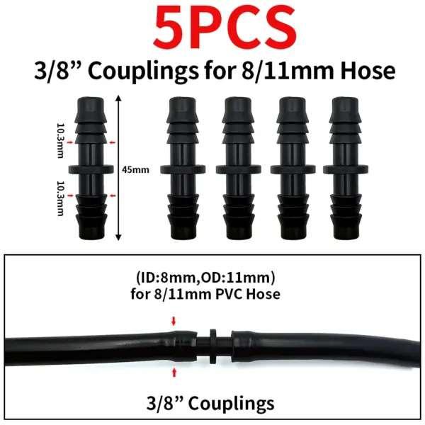 Garden Water Barbed Coupling Connectors Set - Image 9