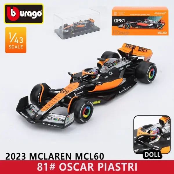 Bburago 1:43 F1 Racing Car Model Red Bull RB20 - Image 12