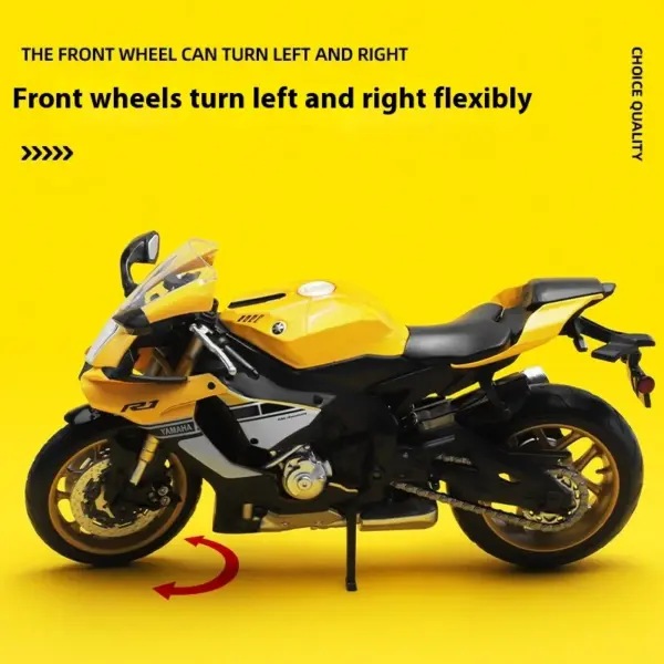 Yamaha YZF-R1 1:12 Scale Diecast Motorcycle Model - Image 4
