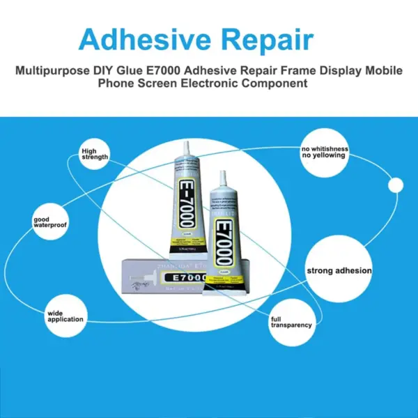 E7000 Clear Adhesive for Fabric and More - Image 6