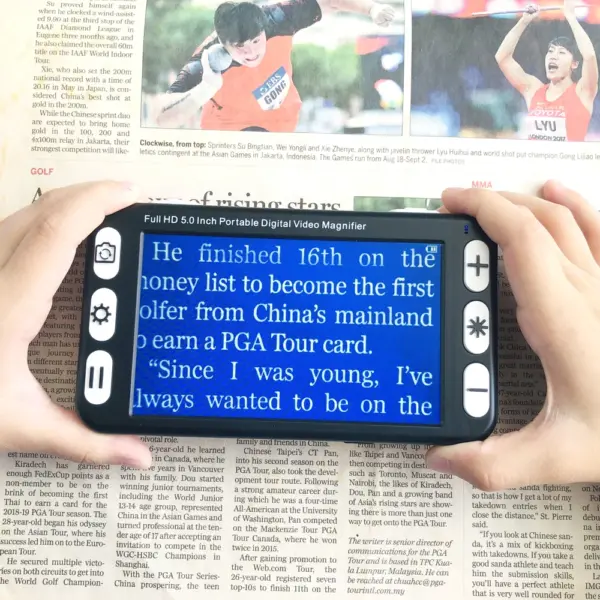5 Inch Handheld Video Magnifier with LED Light - Image 4