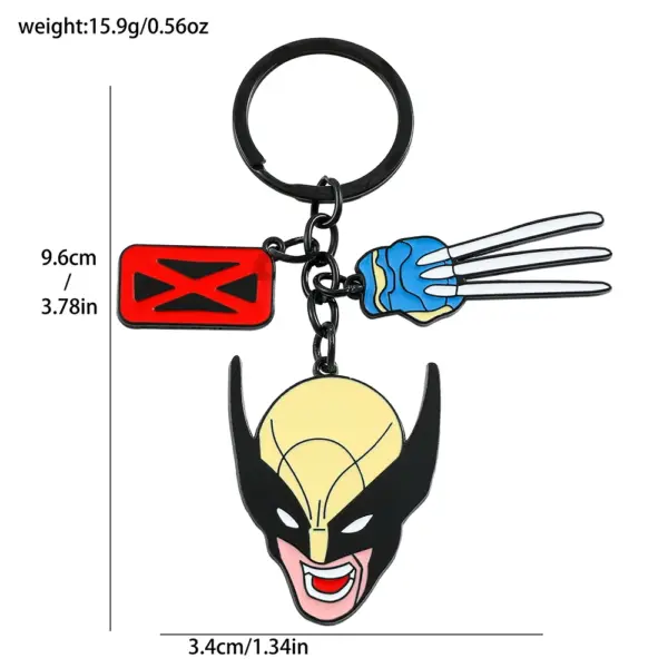 Wolverine Pendant Keychain for Marvel Fans - Image 5