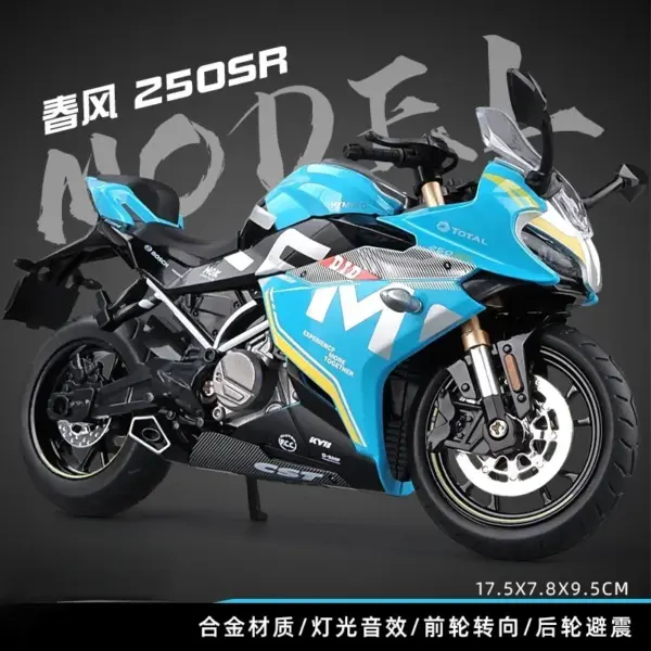 1:12 Scale Alloy Diecast Motorcycle Model - Image 8