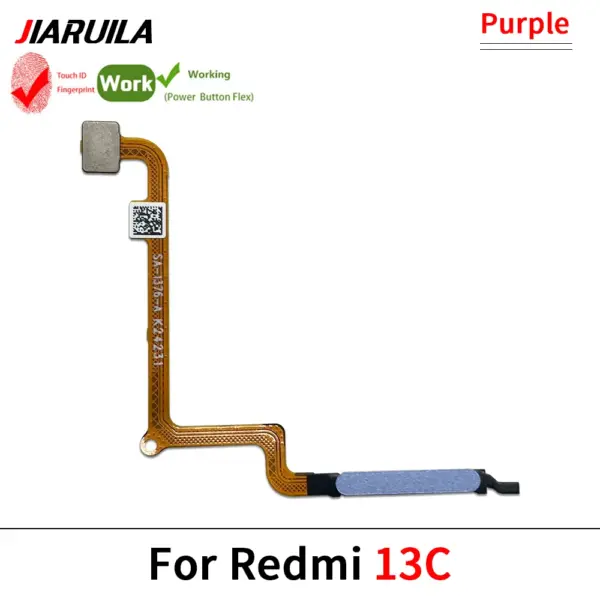 Fingerprint Sensor Home Return Power Button Flex Cable for Xiaomi Redmi 13C - Image 13
