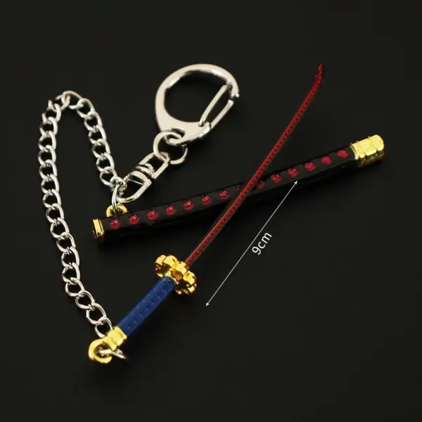 Roronoa Zoro Mini Keychain 9cm Metal Sword - Image 20