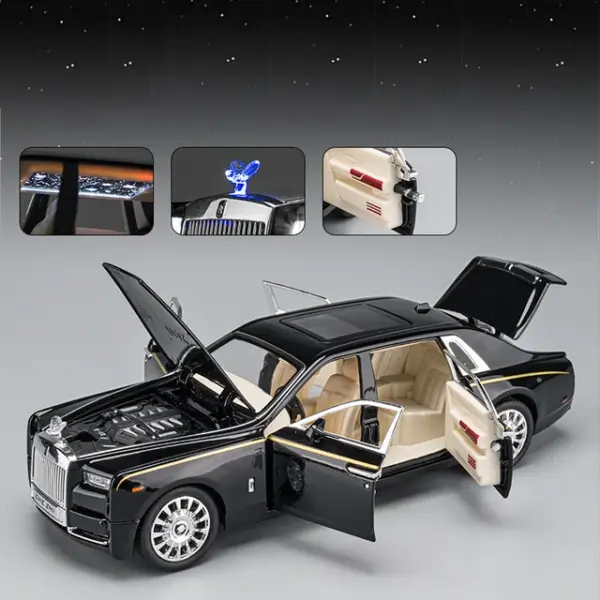 1:24 Rolls Royce Phantom Diecast Model Car - Image 6