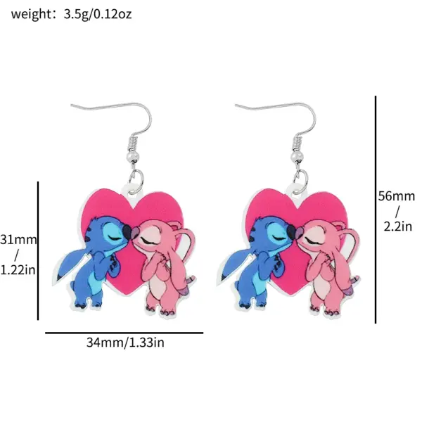 Lilo and Stitch Acrylic Drop Earrings - Image 22