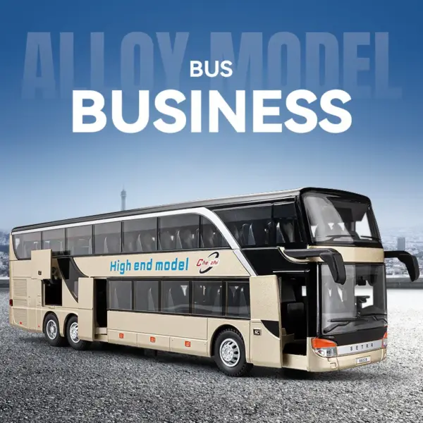 1:30 Scale Double Decker Bus Alloy Model - Image 4